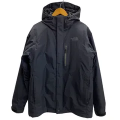 ノースフェイス THE NORTH FACE ZEUS TRICLIMATE JACKET ゼウス トリクライメイト ダークネイビー NP61733 ジャケット ブラック Lサイズ 201MT-5555