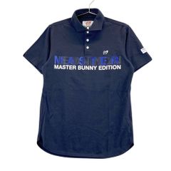 マスターバニーエディション ポロシャツ トップス 半袖 ゴルフウエア レディース 1サイズ ネイビー MASTER BUNNY EDITION サイズ：1 MASTER BUNNY EDITION マスターバニーエディション 半袖