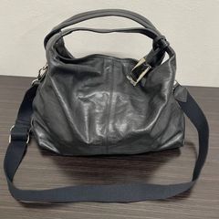 CELINE レザー 2WAY ハンドバッグブラック リユース - メルカリ