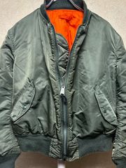 米軍実物 MA-1 1969年 ALPHA DSA IDEAL L - メルカリ