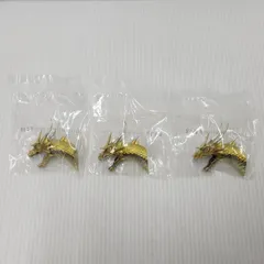 【未使用品】 一番くじ ゴジラ 大怪獣列伝G G賞 モンスターヘッドマグネット　キングギドラ 3点セット 【044-260324-yn-04-izu】