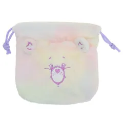 【メール便】ケアベア 巾着袋 ぬいぐるみ巾着 スウィートメッセージベア CareBears きんちゃくポーチ 小物入れ キャラクター グッズ 