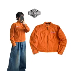 ハーレーダビッドソン Y2K コットン バイカー ジャケット