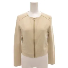 ロイヤルパーティー ROYAL PARTY フェイクスエードジャケット ブルゾン F ベージュ ノーカラー ジップアップ /FF