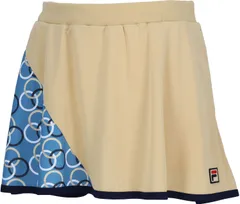 フィラ FILA テニス スコート レディース ウィメンズ 女性 大人 スカート ボトムス ウェア アシンメトリー ロゴ 部活動 クラブ サークル スクール チーム 練習 試合 大会  EL0202 28A ボルドー