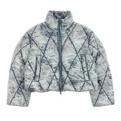 71c24 定価￥111,100 DIESEL ディーゼル W-HISTEL Puffer Jacket パファージャケット サイズ36 / 165 インディゴブルー バーンアウトウォッシュ加工t18rのサムネイル