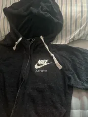 ナイキ JUST DO IT フードジップアップ ブラック