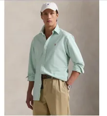 ポロ クラシックフィット ストライプ オックスフォード シャツ / L