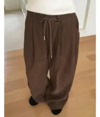 WONDER WONDER(ワンダーワンダー) コーデュロイ 裏起毛 イージーパンツ