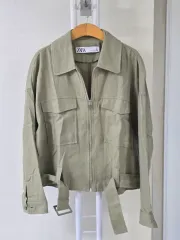 ZARA ザラ カーキ コットン ジャケット S 5566
