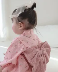 【新品】つくり帯ゆかた3Pセット 80㎝ 90㎝ cotocotte 浴衣 帯付き さくらんぼ柄 566055