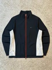 M 00's NIKE オールドスクール スウッシュ テニス ロゴ バイカラー ウィンドブレーカー ジャケット