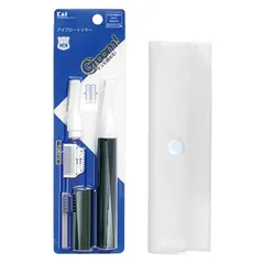 【新品】 貝印 Groom! (グルーム) クシ付きマユトリマー 簡易ケースセット クシ付マユトリマー 1セット