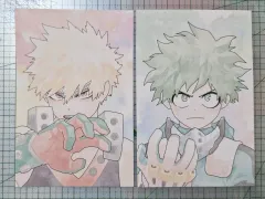 (非公式グッズ) 僕のヒーローアカデミア ヒロアカ 緑谷出久 爆豪勝己 はがき