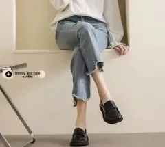 新品 L デニムパンツ マタニティパンツ 白デニム 黒デニム