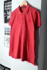 （ XL ） ポロ Ralph Lauren(ラルフローレン) 半袖 カラー Tシャツ レッド ラグビー マルチポニー- 1469A