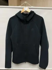 XL NIKE テックフリース ウィンドランナー フルジップアップ フーディー フードジャケット ブラック
