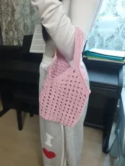 ハンドメイドかぎ針編みバッグ