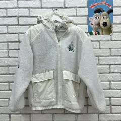 アディダス ファイヤーバード フリース フード ジップアップ 白 M 95