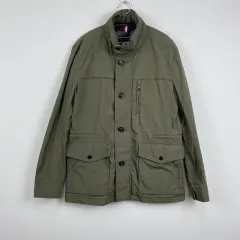 トミーヒルフィガー カーキ hedn WHO サファリ マウンテンパーカー ジャケット S