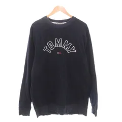 トミー TOMMY JEANS スウェット トレーナー M 長袖 ロゴ 紺 ネイビー /AE