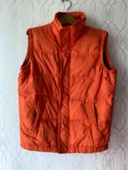 アバクロンビー オレンジ ダウンベスト