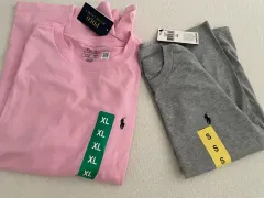 ポロラルフローレン BOYS PLANET(ボイプラ) 半袖 Tシャツ ピンク XL / グレー S