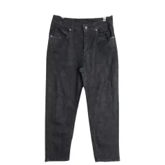 ブラックデニムパンツ / ジーンズ / ブラックジーン M 25インチ コットンブレンド