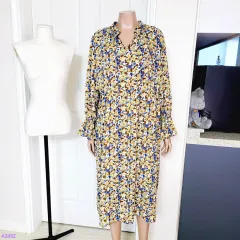 --- 7 000 一---( 66 77 サイズ オープンカラー シャーリング ワンピース 2482