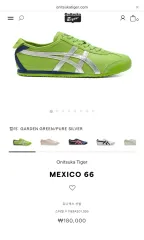 オニツカタイガー メキシコ 66 グリーン シルバー