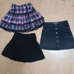 140 女児 スカート 3着 まとめ売り