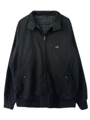 L CROCODILE バラクーダ カジュアル ジャケット ジップアップ 黒