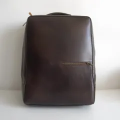 アンティークスクエアバックパックラージ アンティークダークブラウン Antique Square Backpack Large／アンティーク スクエア バックパック