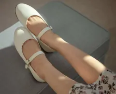 MARY JANE(メリージェーン) フラット シューズ アイボリー