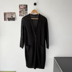 FREE BENETTON リネン ロング カーディガン