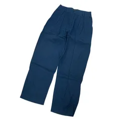 エルエルビーン パンツ ツータック コットン ネイビー 【AFB43】
