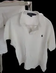 ポロ 白 カラーTシャツ