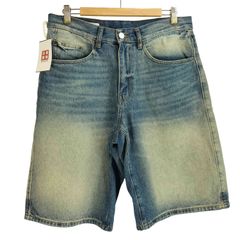 ザラ ZARA BAGGY FIT バギー フィット USED加工 デニム ショート パンツ メンズ  EUR 40