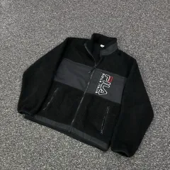 FILA(フィラ) 黒 フリース ジャケット