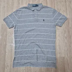 ポロラルフローレン スモールポニー ストライプ 半袖 カラーTシャツ S(90)