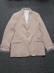 肌色 ピンクの羽 ジャケット 77 新品 ものすごい )