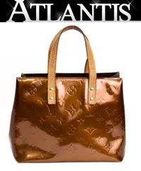 ルイヴィトン Louis Vuitton リードPM トートバッグ モノグラムヴェルニ ブロンズ M91146 【74030】