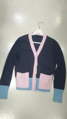 COS カラー ブロック カーディガン