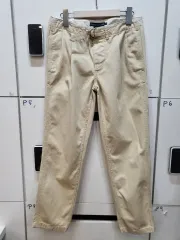 ラルフローレン ベージュ ベルト コットン パンツ