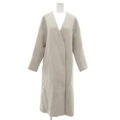 グリーンレーベルリラクシング ユナイテッドアローズ green label relaxing EX FINE リッタイ スリーブ ノーラペル コート 34 アイボリー系 /UO