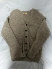 UNIQLO ラムウール グレー カーディガン