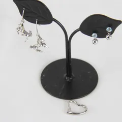 『USED』ペンダントトップ ピアス2点 まとめ売り シルバー 馬 ハート モチーフ 青石付き 一部SILVER刻印あり レディース アクセサリー