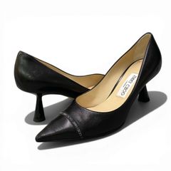 3e5 JIMMY CHOO ジミーチュウ ハラコ レオパード ハイカットスニーカー 