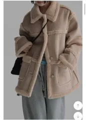 リバーシブル ハーフ ムートン