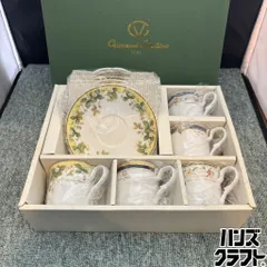 ◎【未使用／保管品】GIOVANNI VALENTINO ジョヴァンニヴァレンティノ ティーカップ ソーサー 5客セット GV-9930 【未使用／中古】